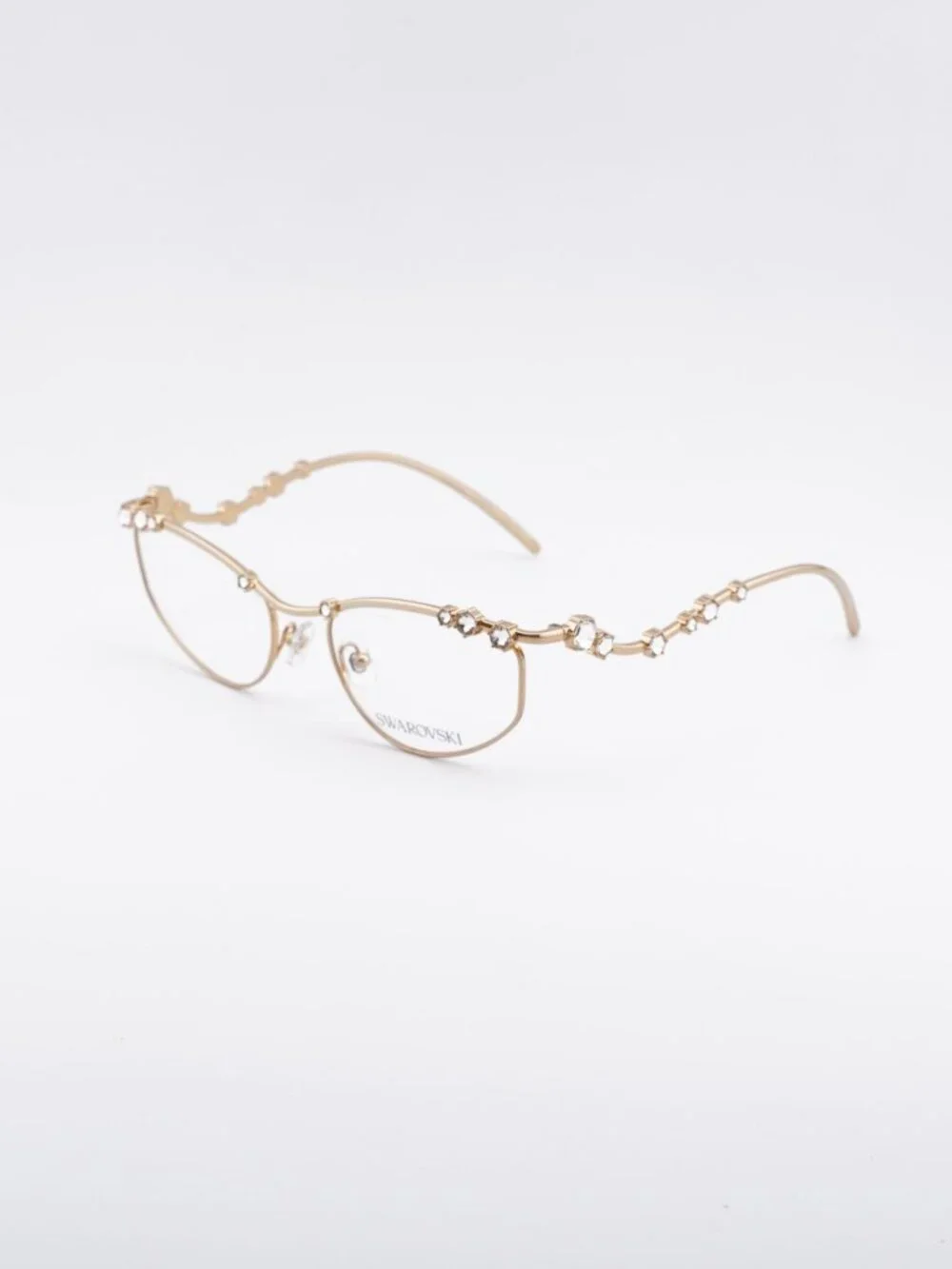 Swarovski SK1015 4004 Eyeglasses Gold with Stones 55mm Irregular Frame